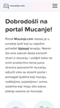 Mobile Screenshot of mucanje.com